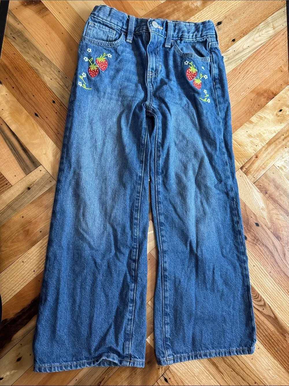 Kids Old Navy Light Blue and Dark Blue Jeans - Unbranded